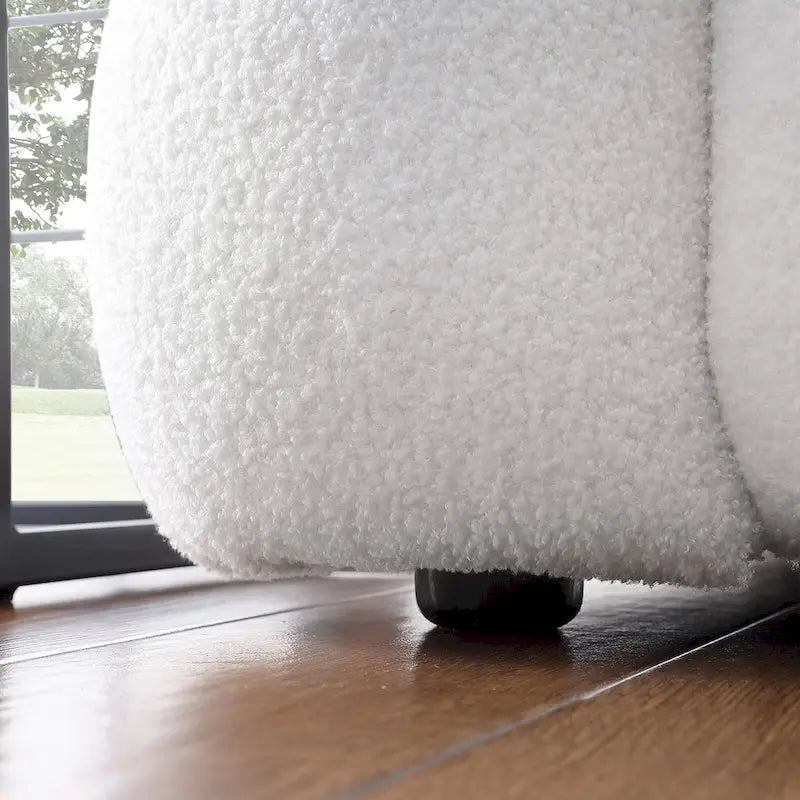 Modernes 84,3 Bouclé 3-Sitzer Sofa mit Kissen