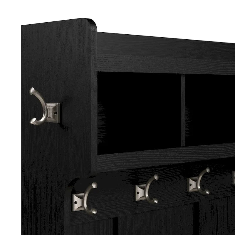 40W Schuhbank mit Türen und wandmontierte Garderobe