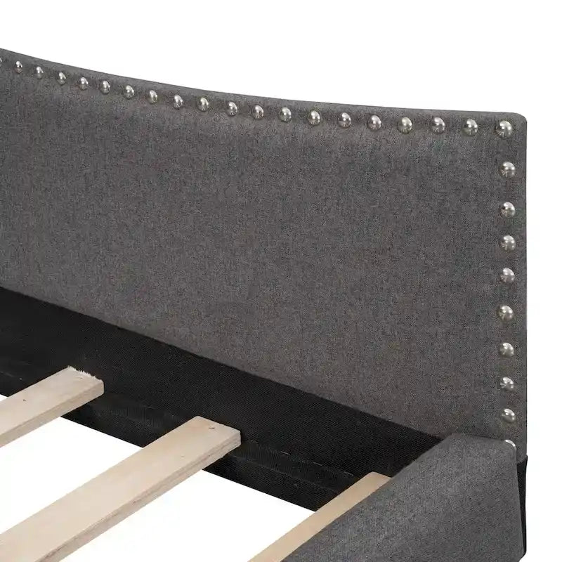 Modernes Polster-Tagesbett mit Arm- und Kopfstütze
