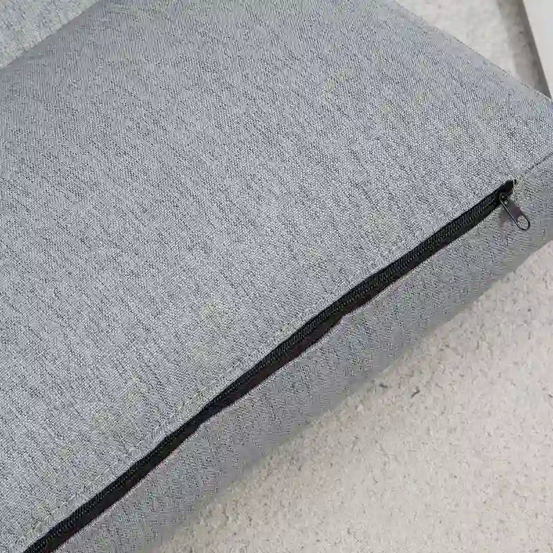 Grauer 27,6 klappbarer Chaiselongue-Stuhl mit Kissen