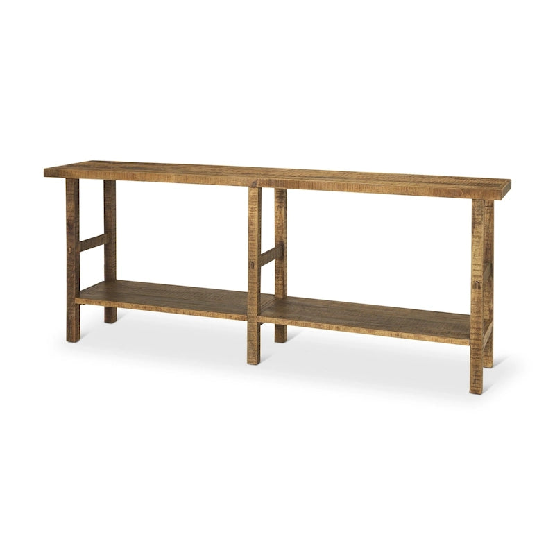 Großer Konsolentisch aus hellem Holz