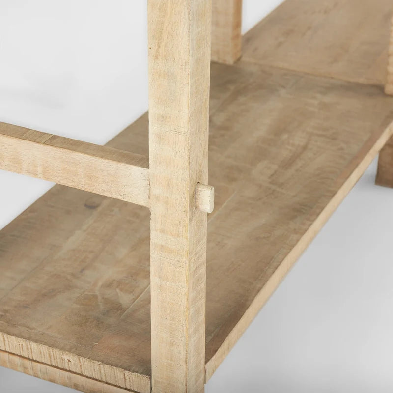 Großer Konsolentisch aus hellem Holz