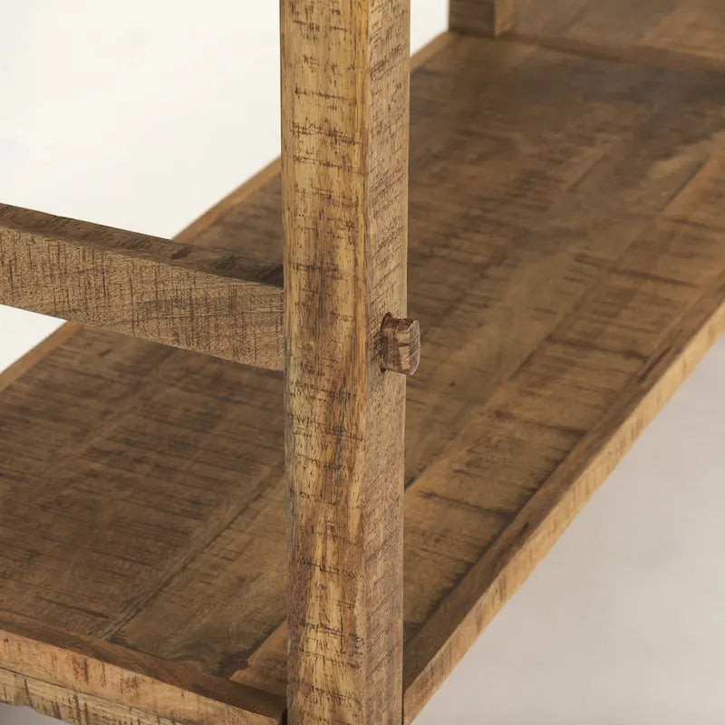 Großer Konsolentisch aus hellem Holz