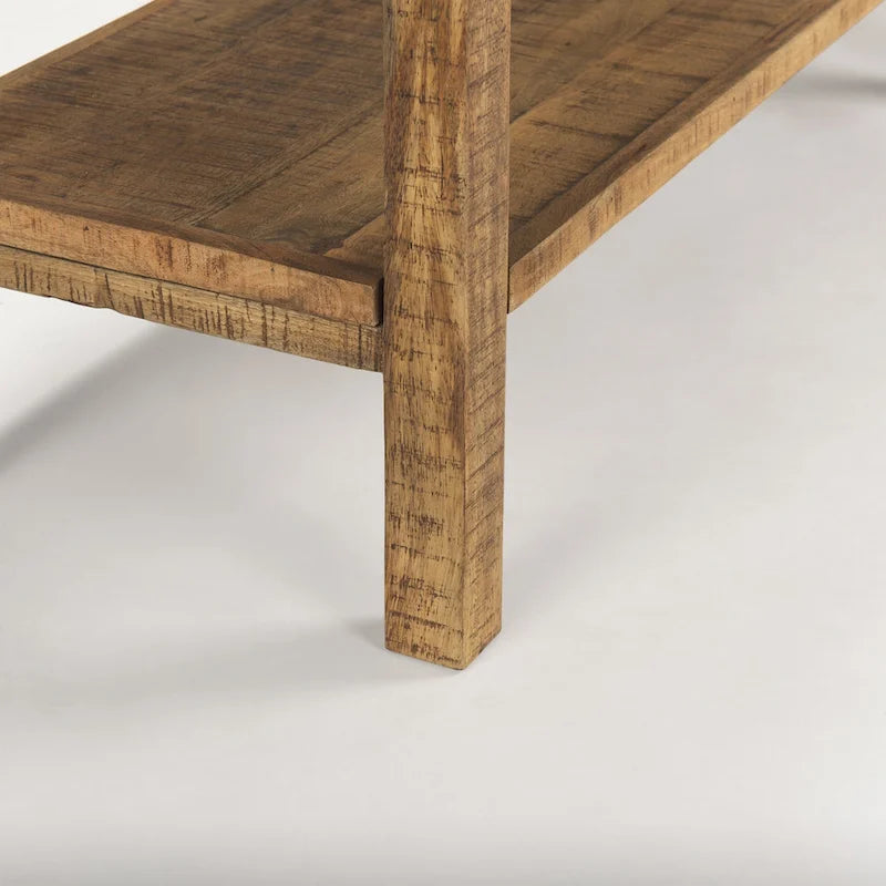 Großer Konsolentisch aus hellem Holz