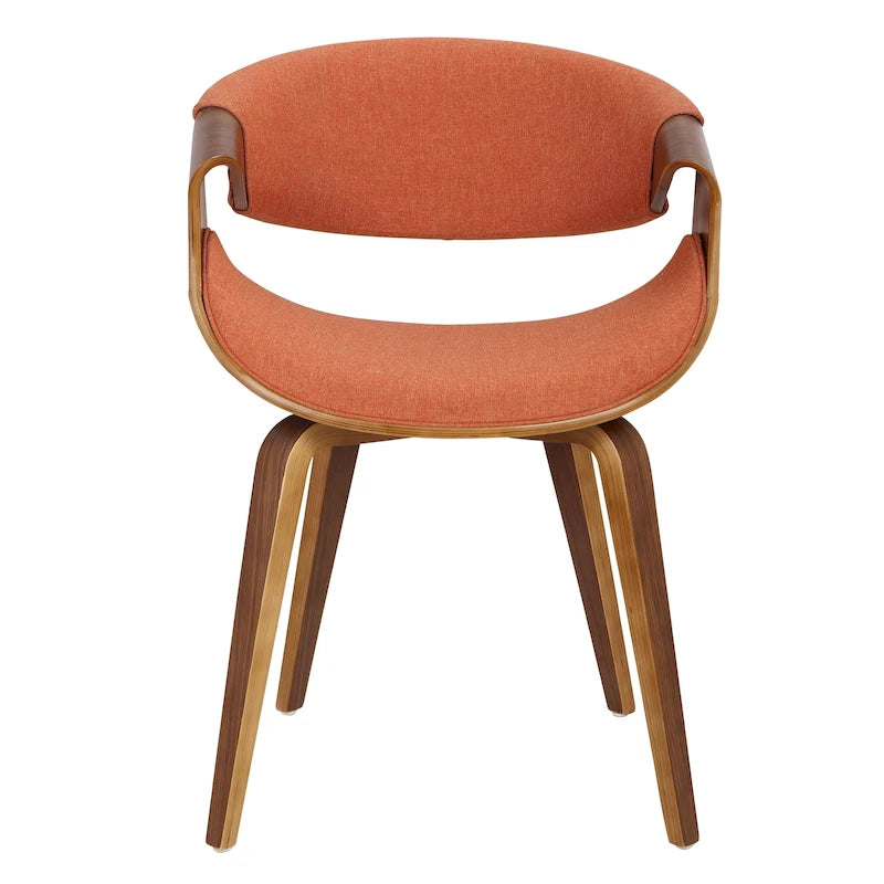 Mid-Century Ess- und Akzentstuhl mit Kreuzgestell