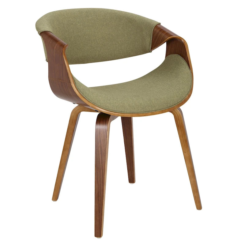 Mid-Century Ess- und Akzentstuhl mit Kreuzgestell