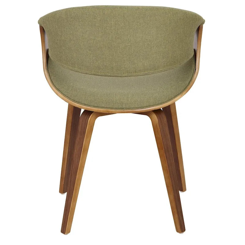 Mid-Century Ess- und Akzentstuhl mit Kreuzgestell