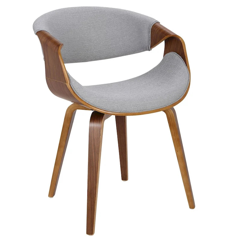 Mid-Century Ess- und Akzentstuhl mit Kreuzgestell