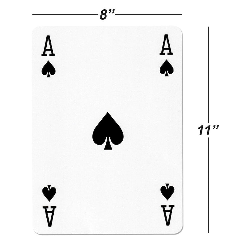 8x11 Super Jumbo Spielkarten, Riesen-Spielkartendeck für jedes Alter