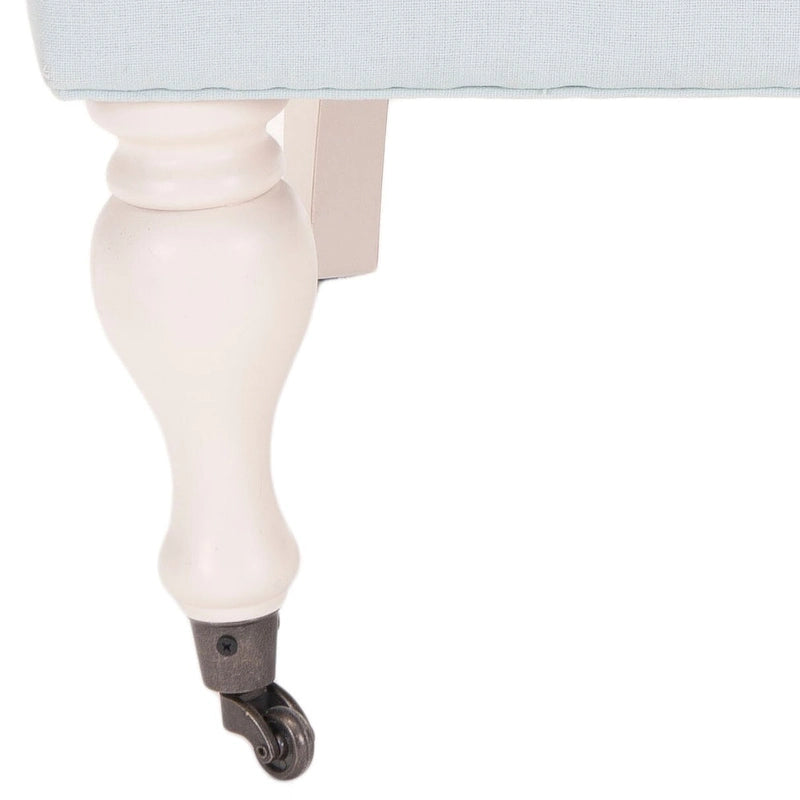 Getufteter beigefarbener kleiner Sessel - 23.6 x 28.7 x 34.6