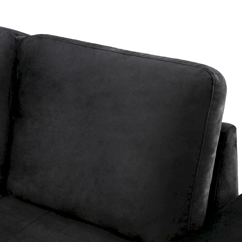 L-förmiges Eckschlafsofa mit Stauraum und USB-Ladefunktion