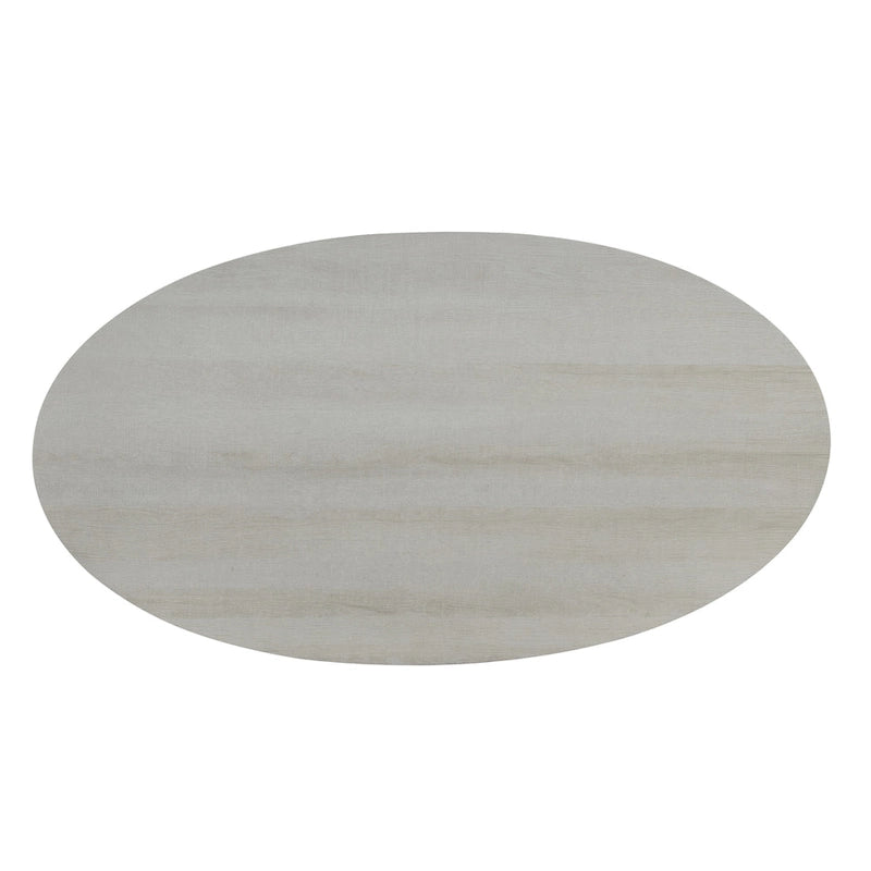 Moderner ovaler Couchtisch aus Holz mit Ablage