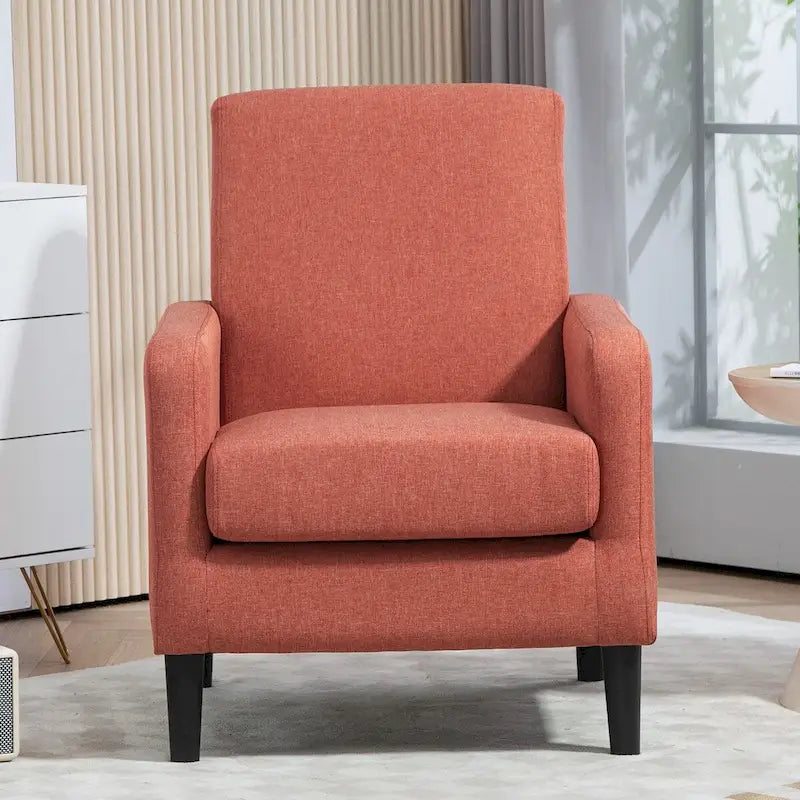 Minimalistisch Eleganter Sessel mit Massivholzrahmenkonstruktion und Neuem Weichen Schwamm