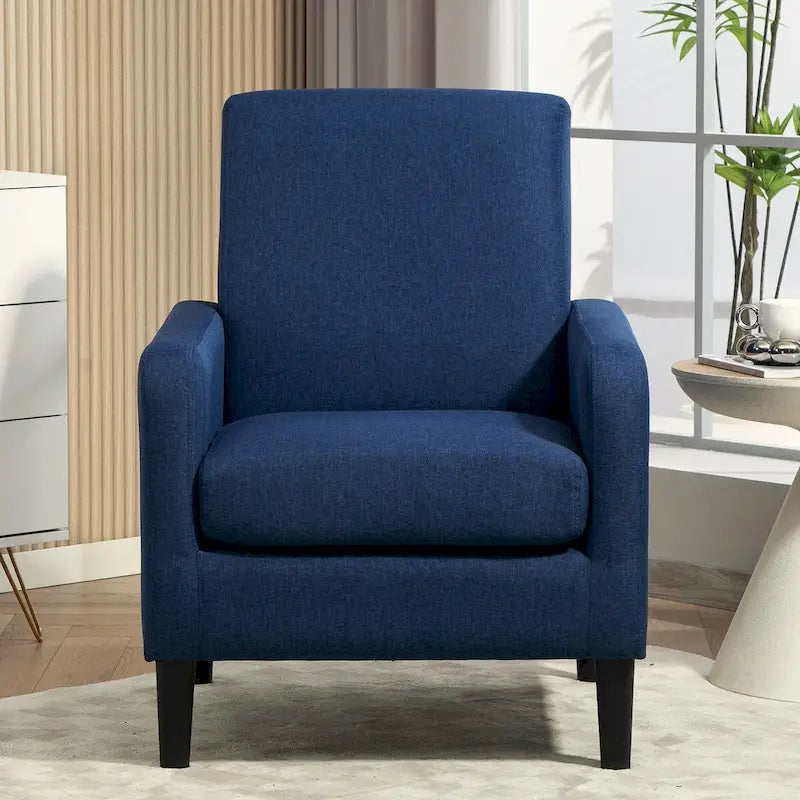 Minimalistisch Eleganter Sessel mit Massivholzrahmenkonstruktion und Neuem Weichen Schwamm