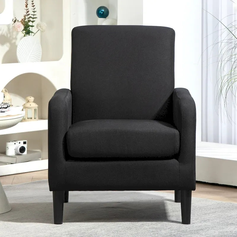 Minimalistisch Eleganter Sessel mit Massivholzrahmenkonstruktion und Neuem Weichen Schwamm