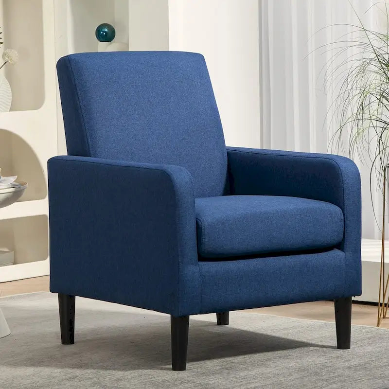 Minimalistisch Eleganter Sessel mit Massivholzrahmenkonstruktion und Neuem Weichen Schwamm