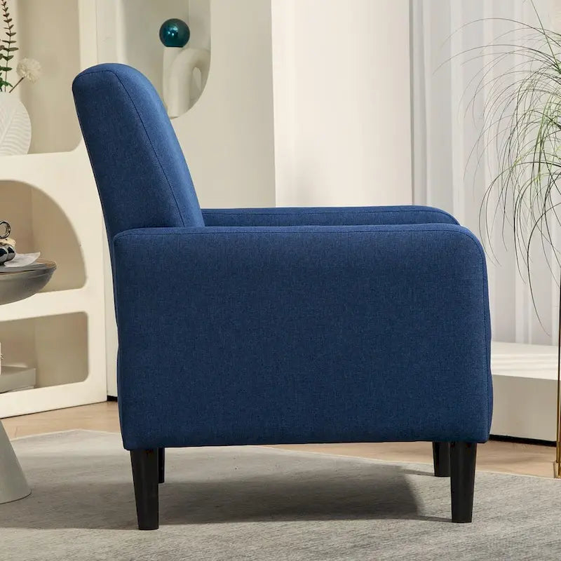 Minimalistisch Eleganter Sessel mit Massivholzrahmenkonstruktion und Neuem Weichen Schwamm