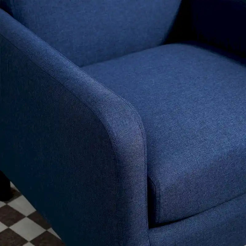 Minimalistisch Eleganter Sessel mit Massivholzrahmenkonstruktion und Neuem Weichen Schwamm