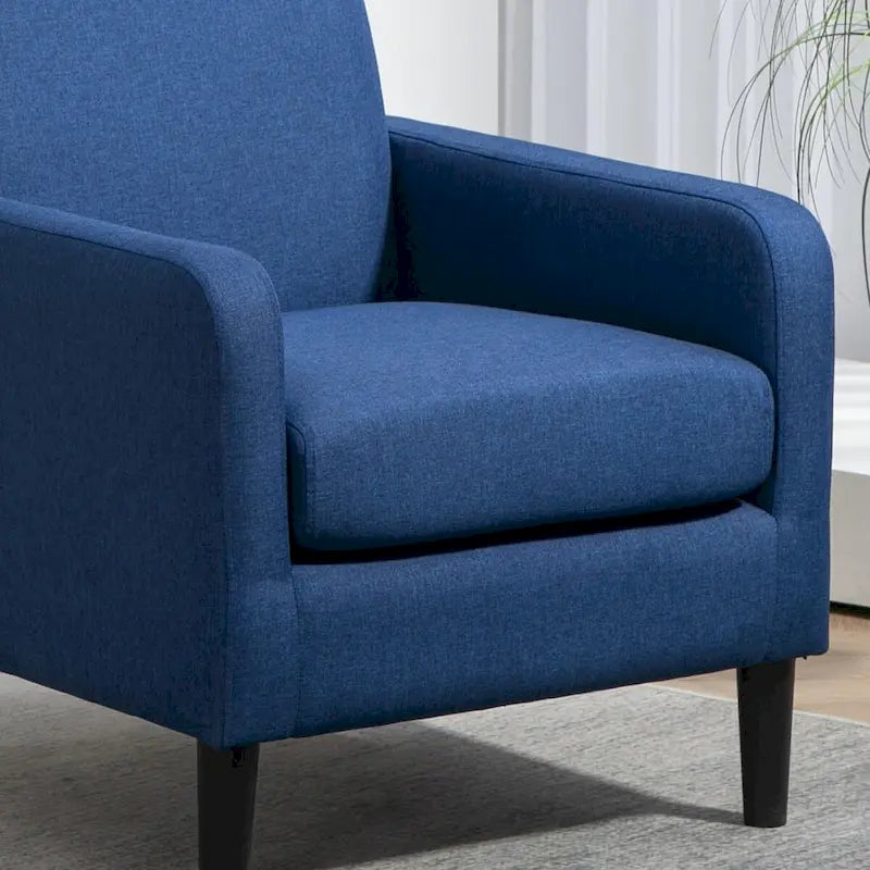 Minimalistisch Eleganter Sessel mit Massivholzrahmenkonstruktion und Neuem Weichen Schwamm