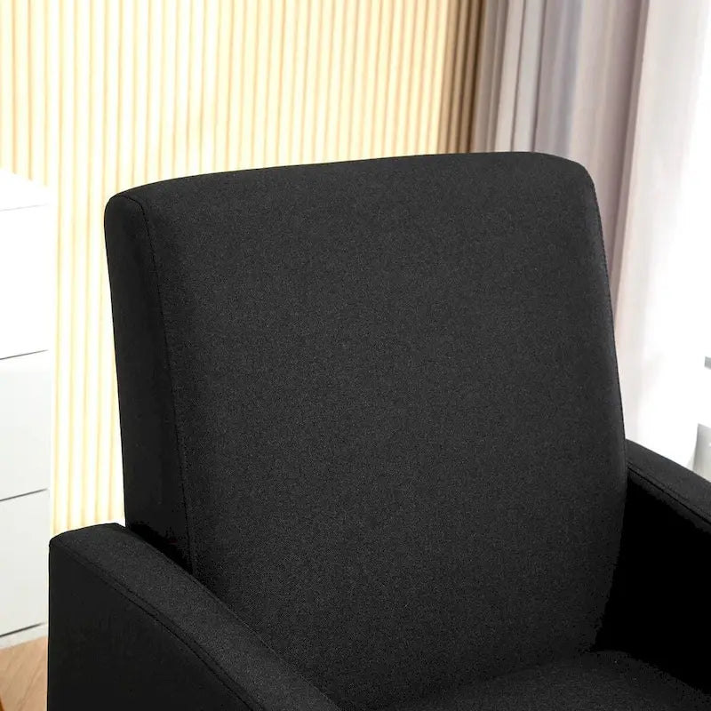 Minimalistisch Eleganter Sessel mit Massivholzrahmenkonstruktion und Neuem Weichen Schwamm