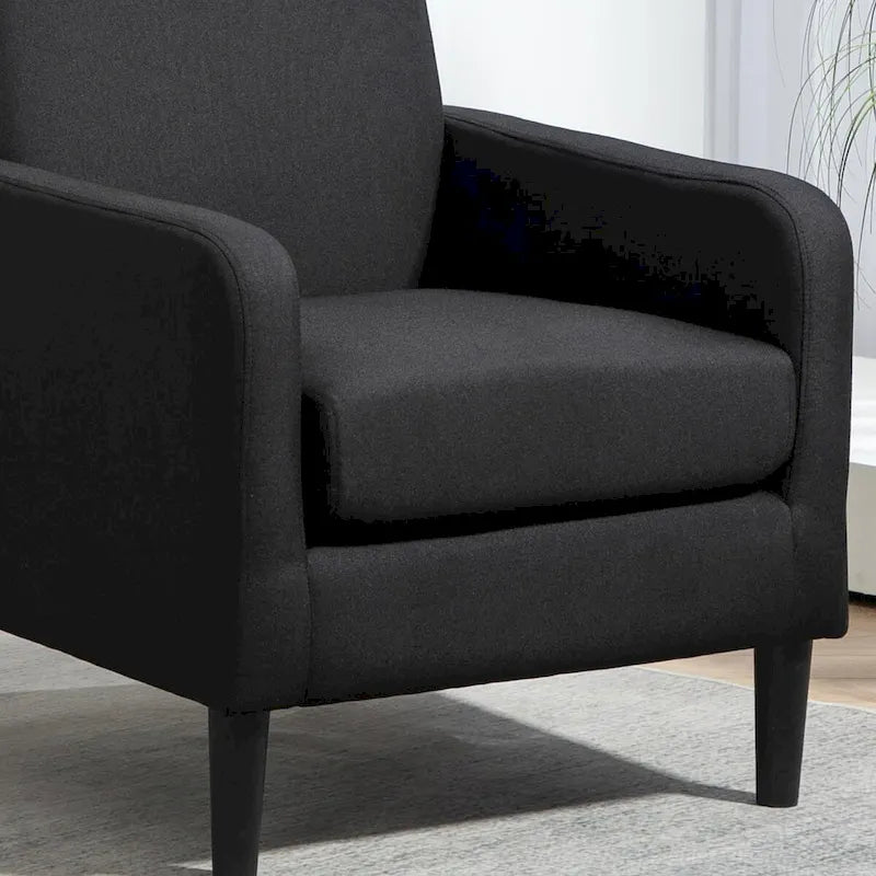 Minimalistisch Eleganter Sessel mit Massivholzrahmenkonstruktion und Neuem Weichen Schwamm
