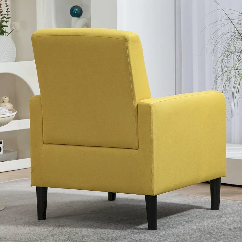 Minimalistisch Eleganter Sessel mit Massivholzrahmenkonstruktion und Neuem Weichen Schwamm