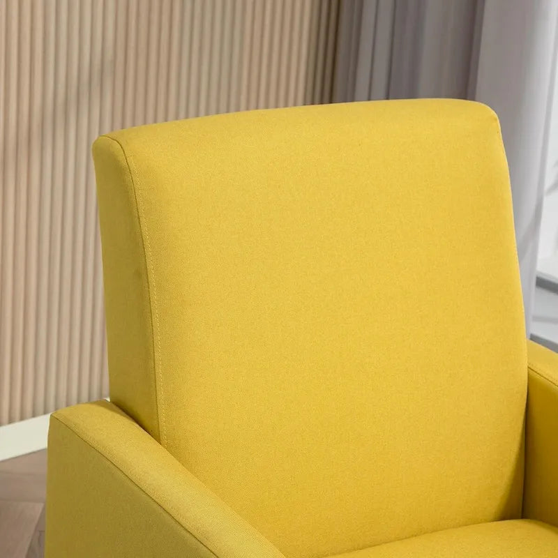 Minimalistisch Eleganter Sessel mit Massivholzrahmenkonstruktion und Neuem Weichen Schwamm