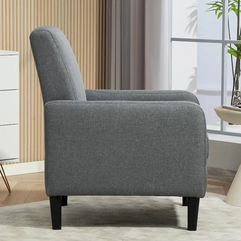Minimalistisch Eleganter Sessel mit Massivholzrahmenkonstruktion und Neuem Weichen Schwamm