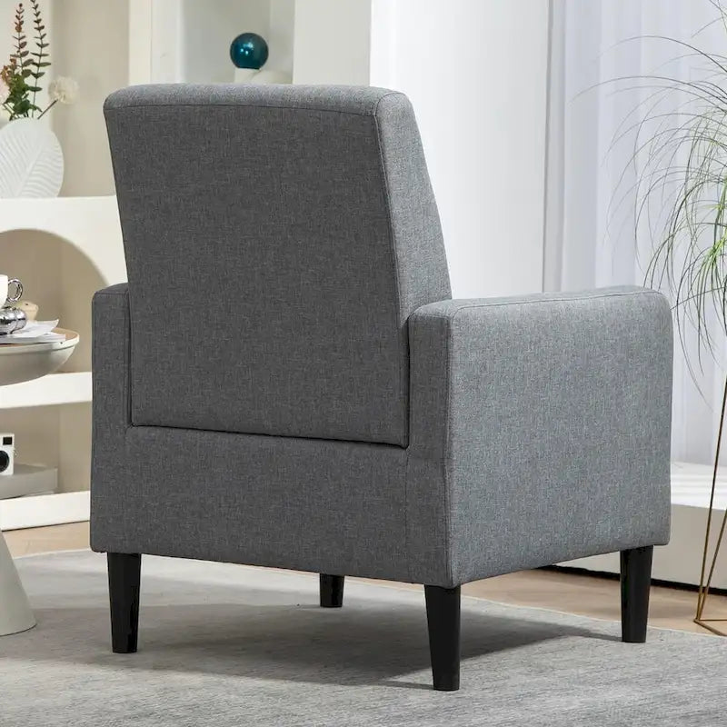 Minimalistisch Eleganter Sessel mit Massivholzrahmenkonstruktion und Neuem Weichen Schwamm