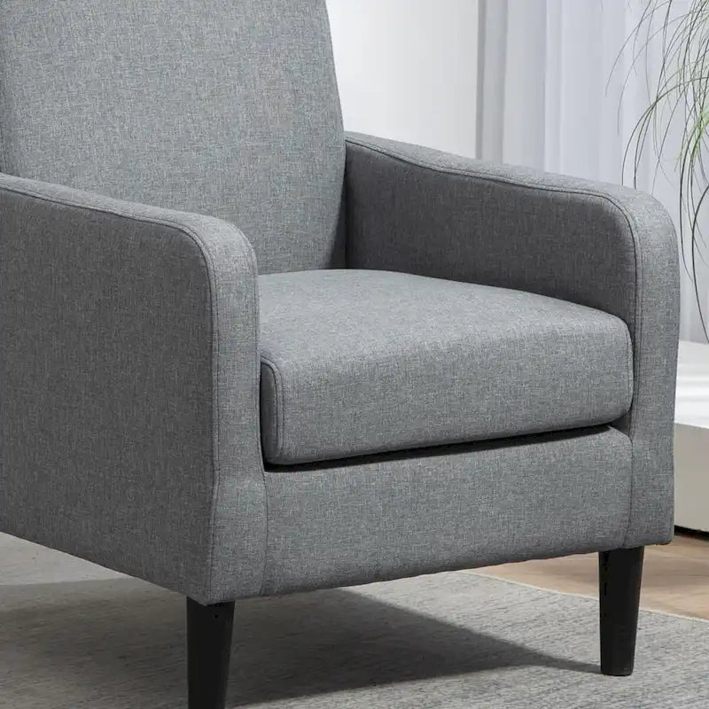 Minimalistisch Eleganter Sessel mit Massivholzrahmenkonstruktion und Neuem Weichen Schwamm